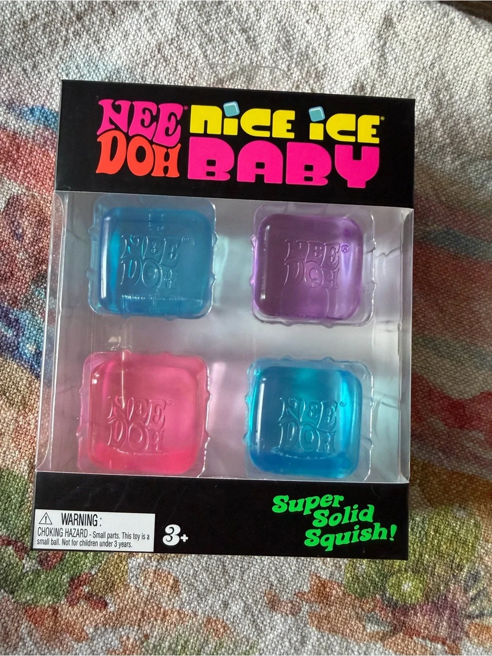 NeeDoh nice ice baby! 4-Pack - Blue, Purple, Pink